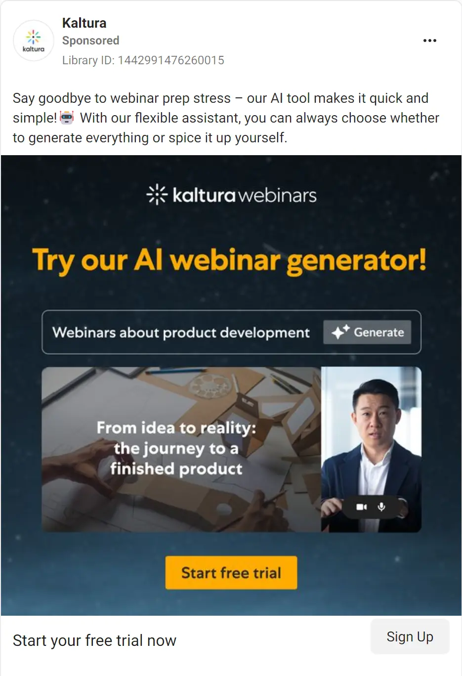 Kaltura ad