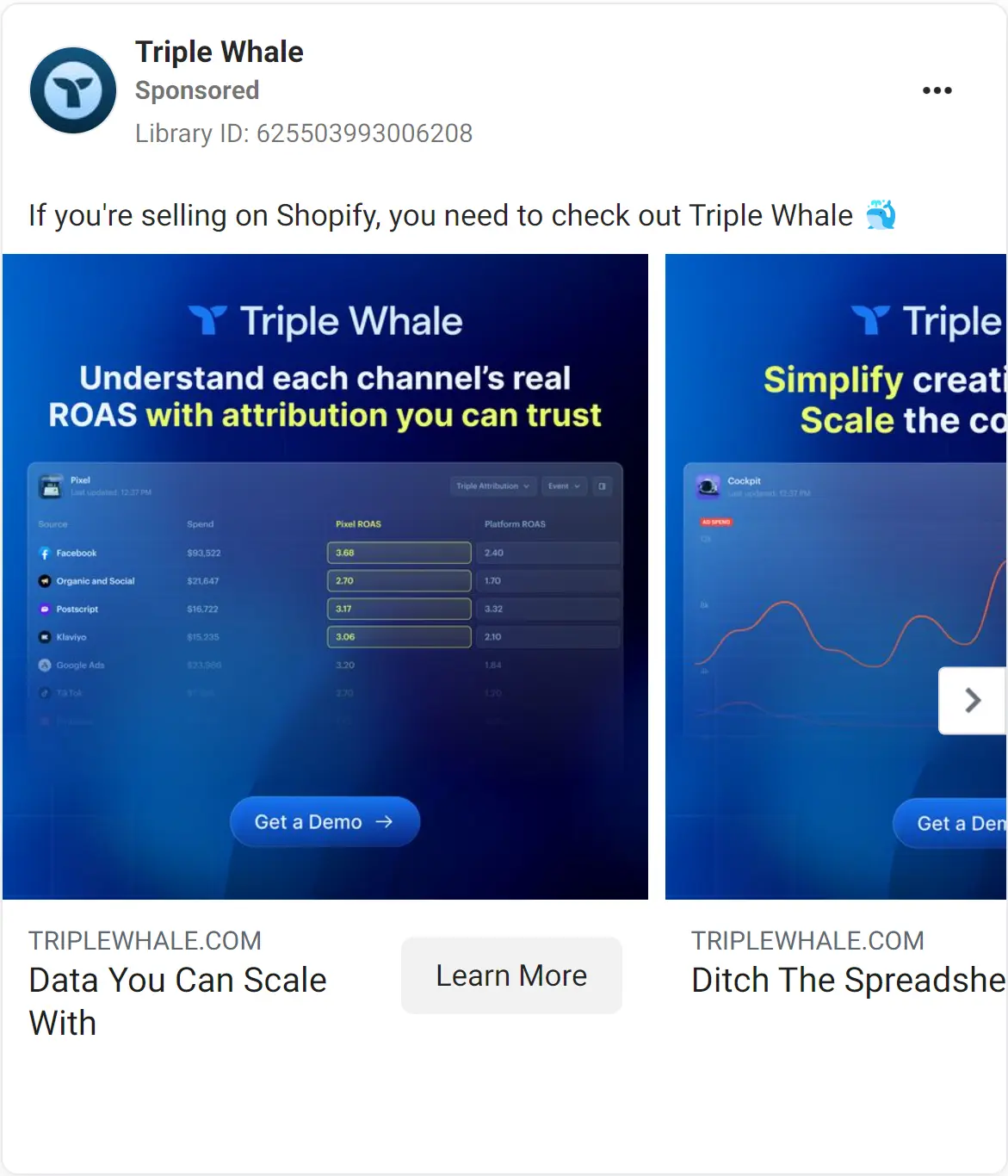 Triple Whale ad