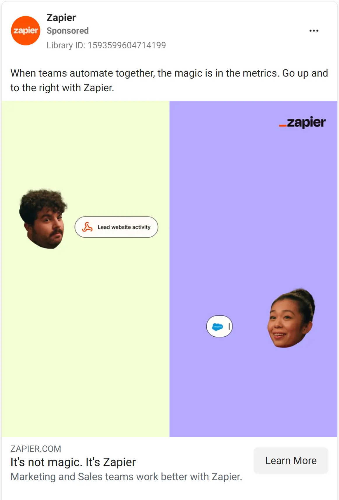 Zapier ad