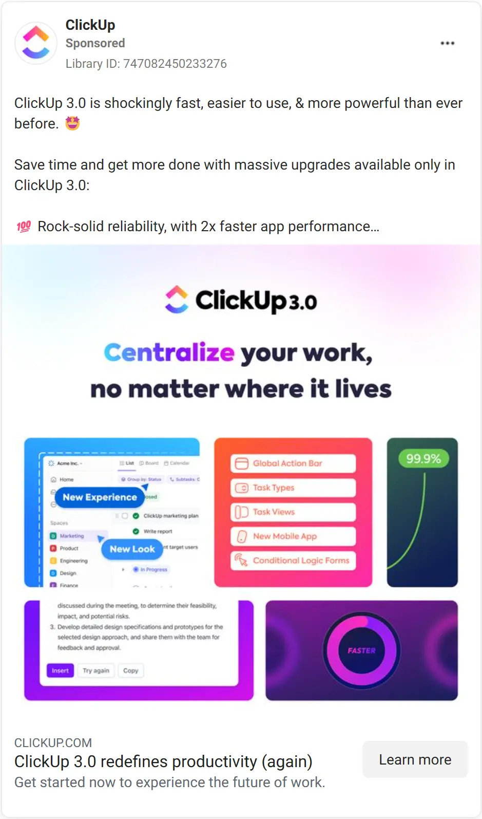 ClickUp ad