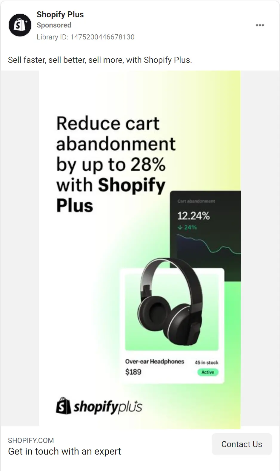 Shopify ad