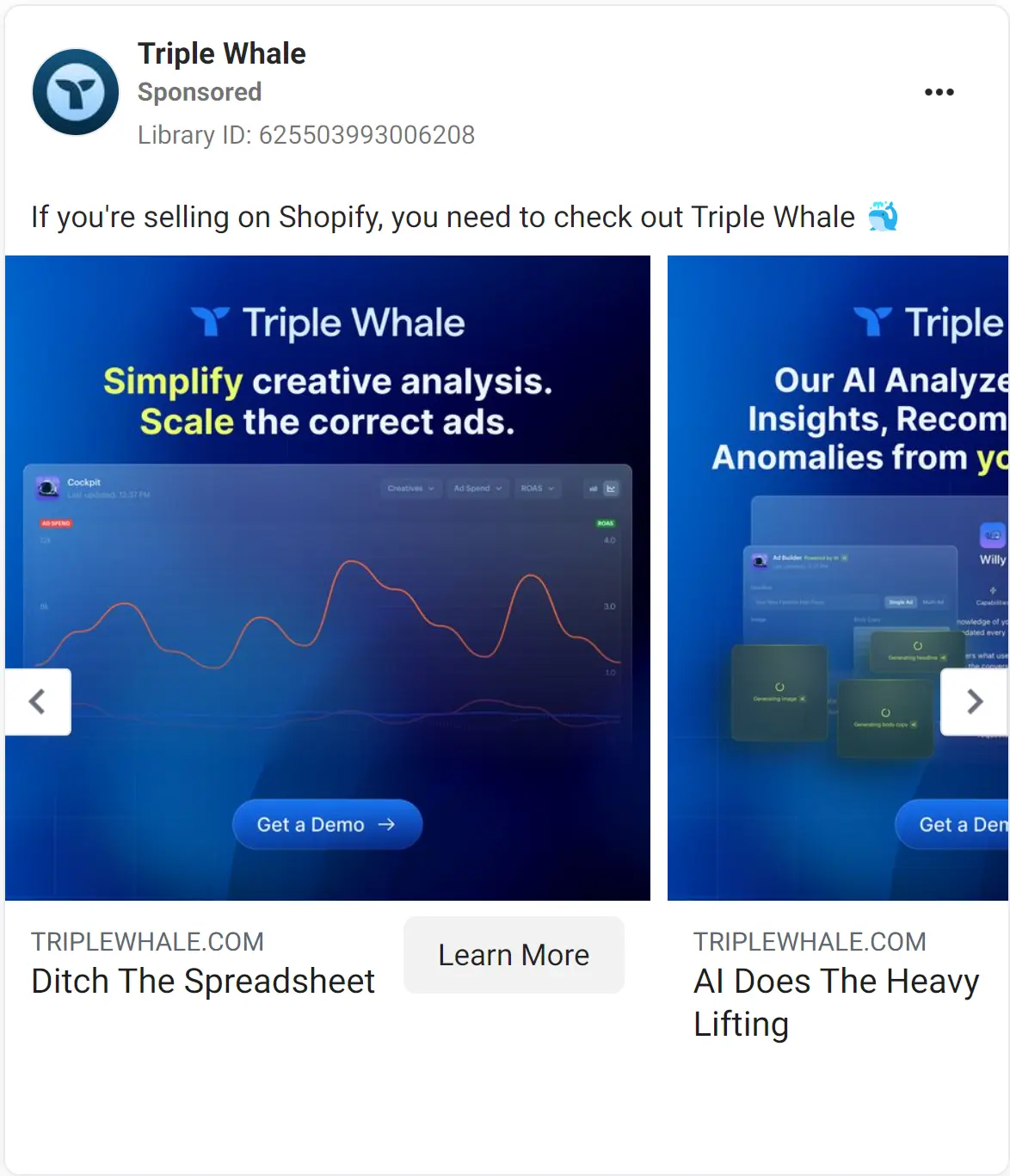 Triple Whale ad