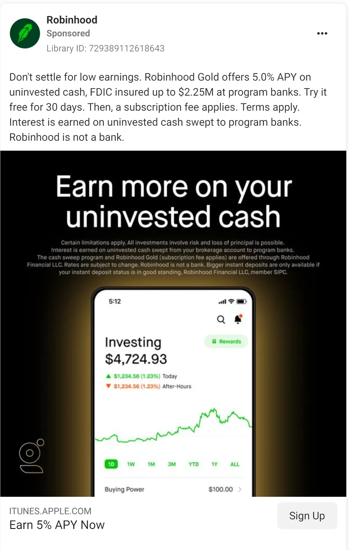 Robinhood ad