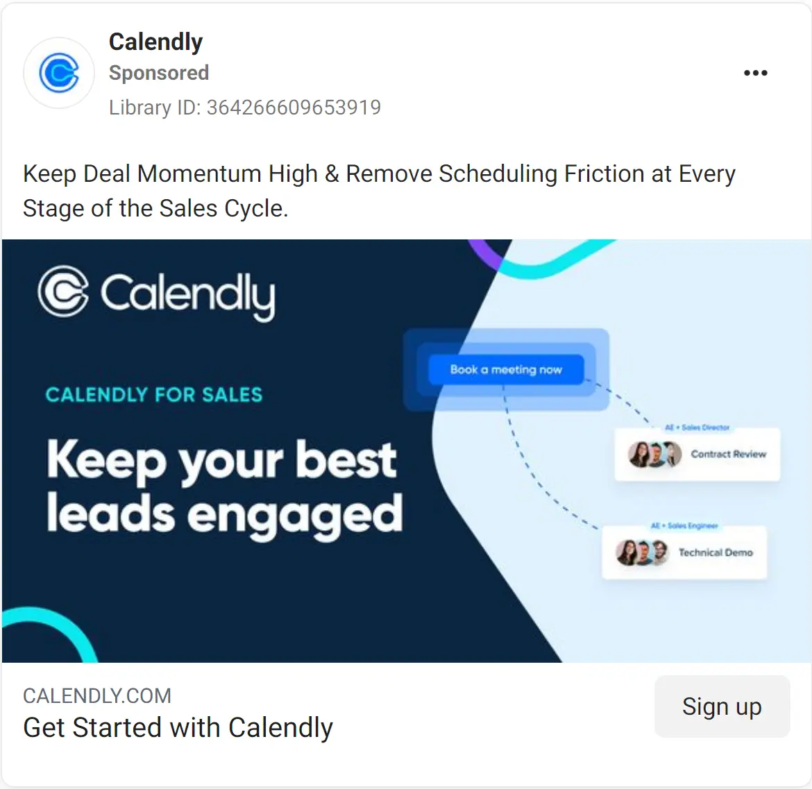 Calendly ad