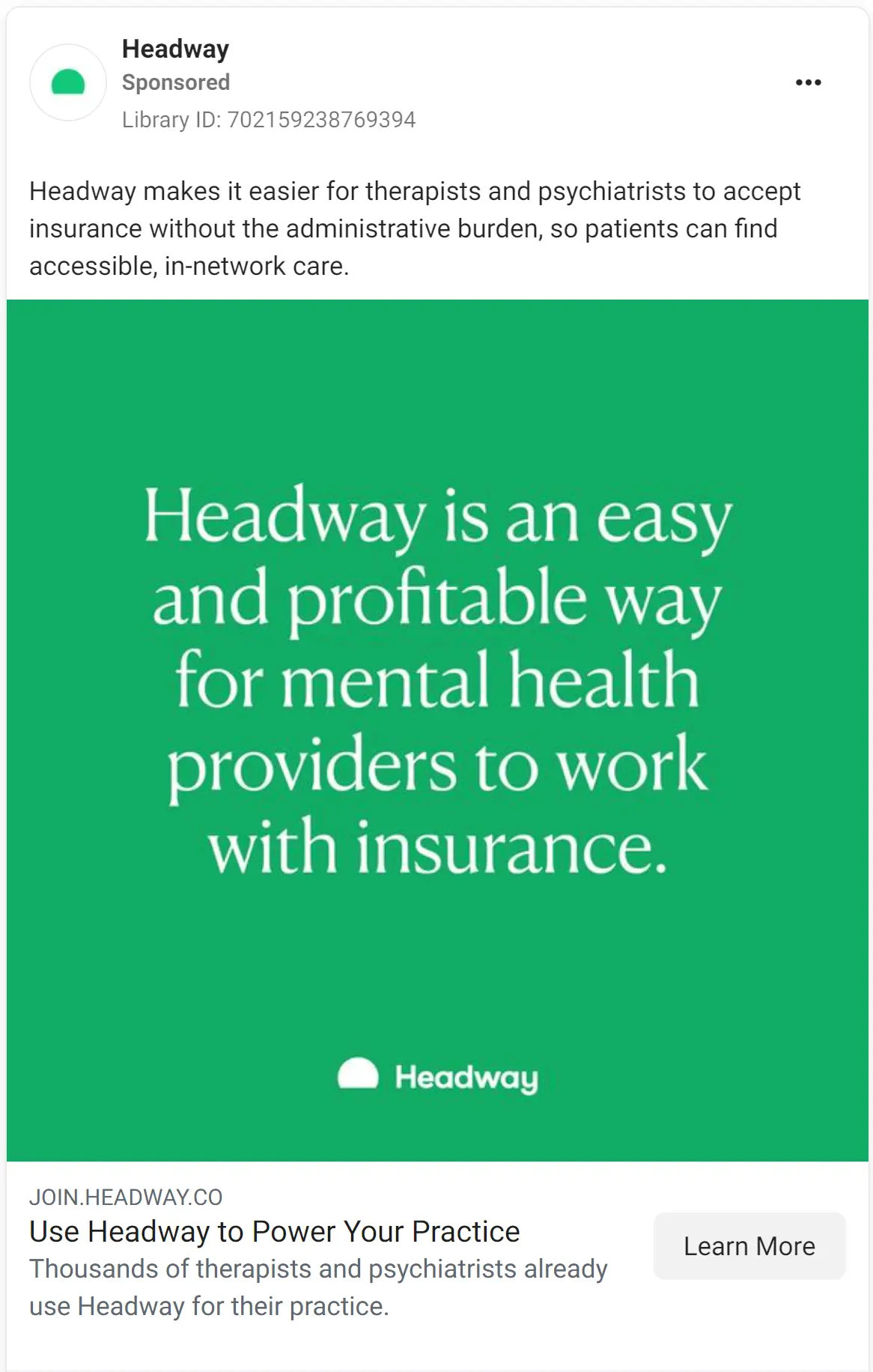 Headway ad