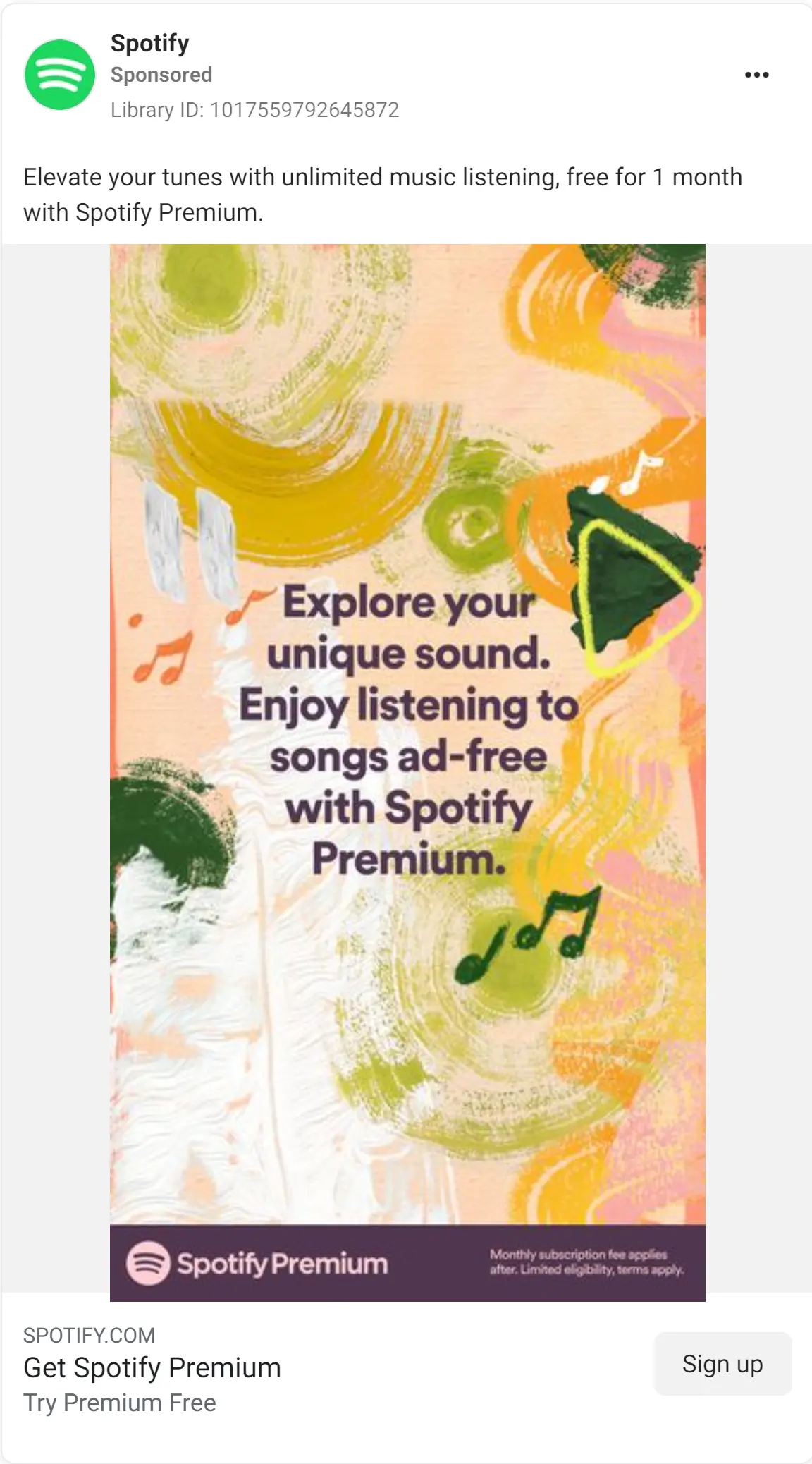 Spotify ad