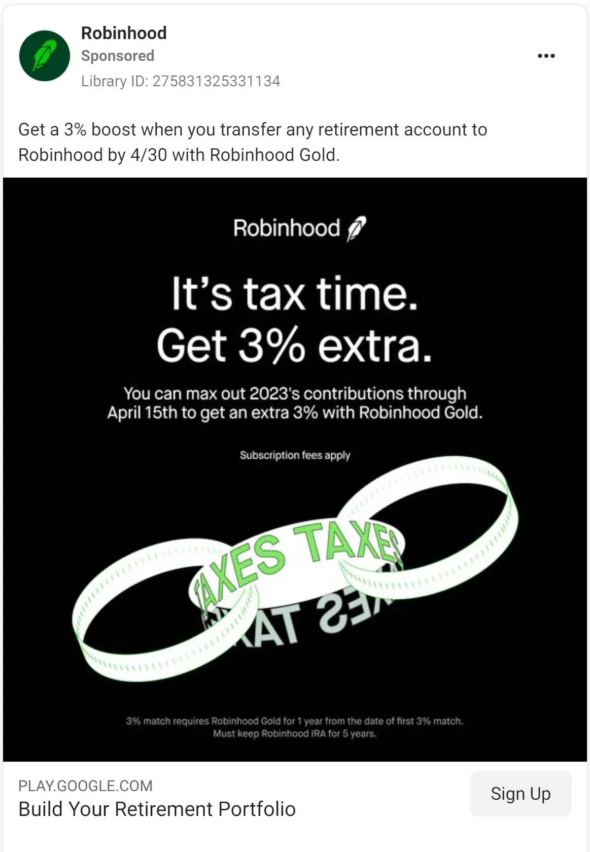 Robinhood ad
