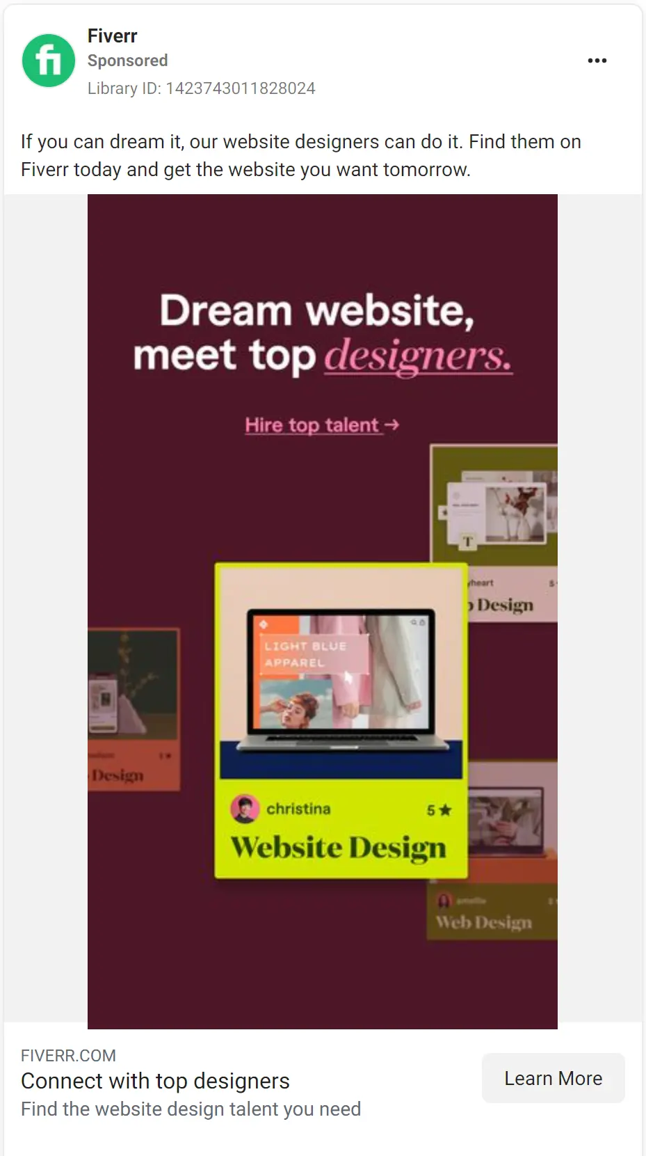 Fiverr ad