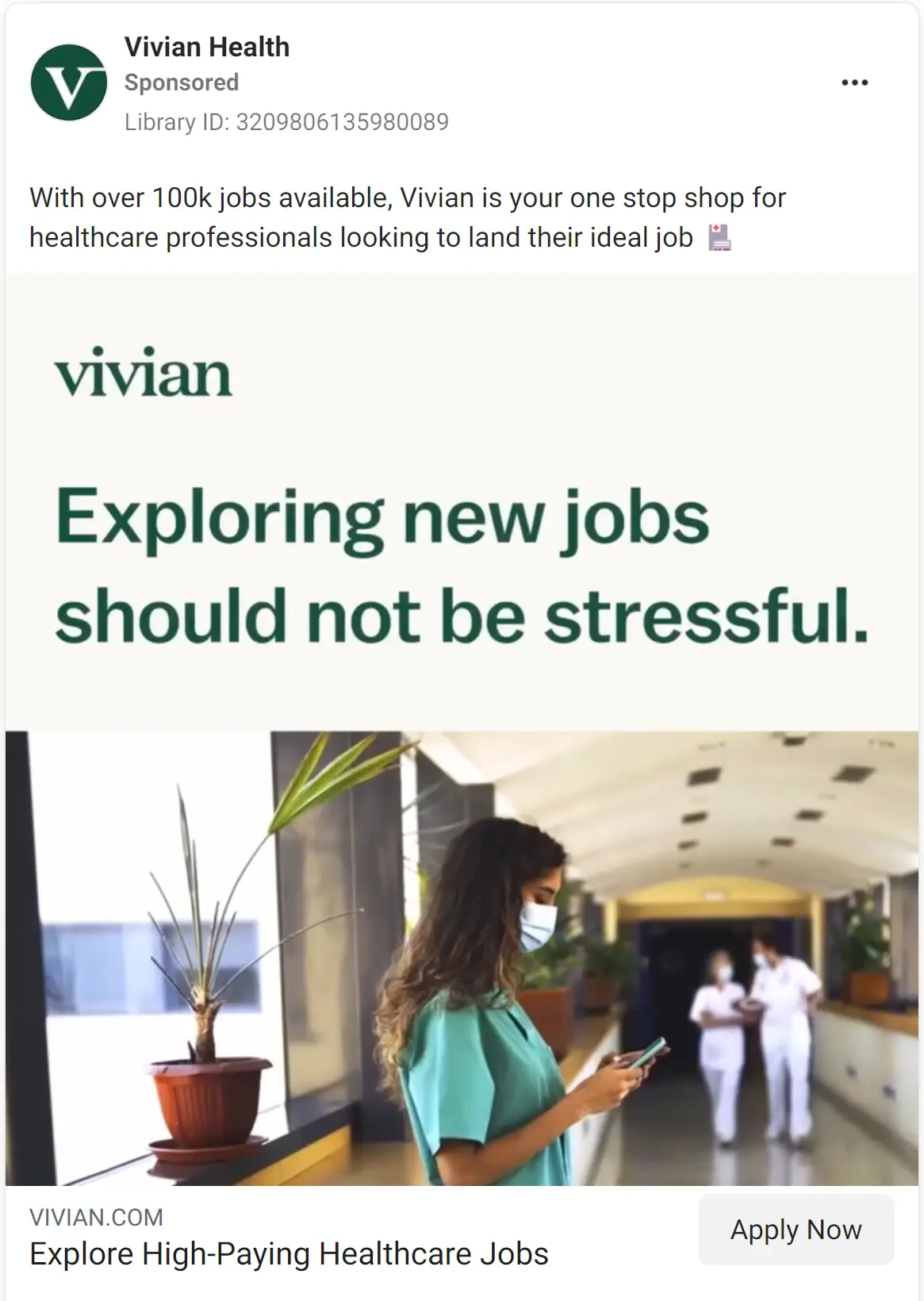 Vivian Health ad