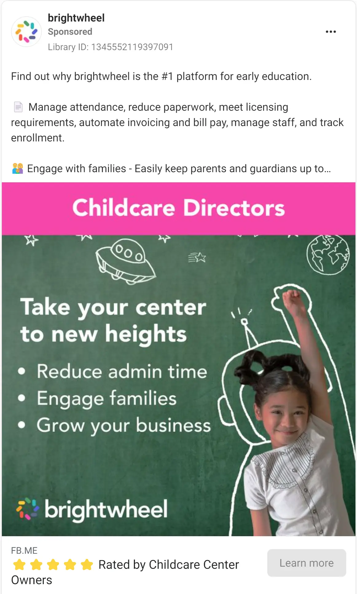Brightwheel ad