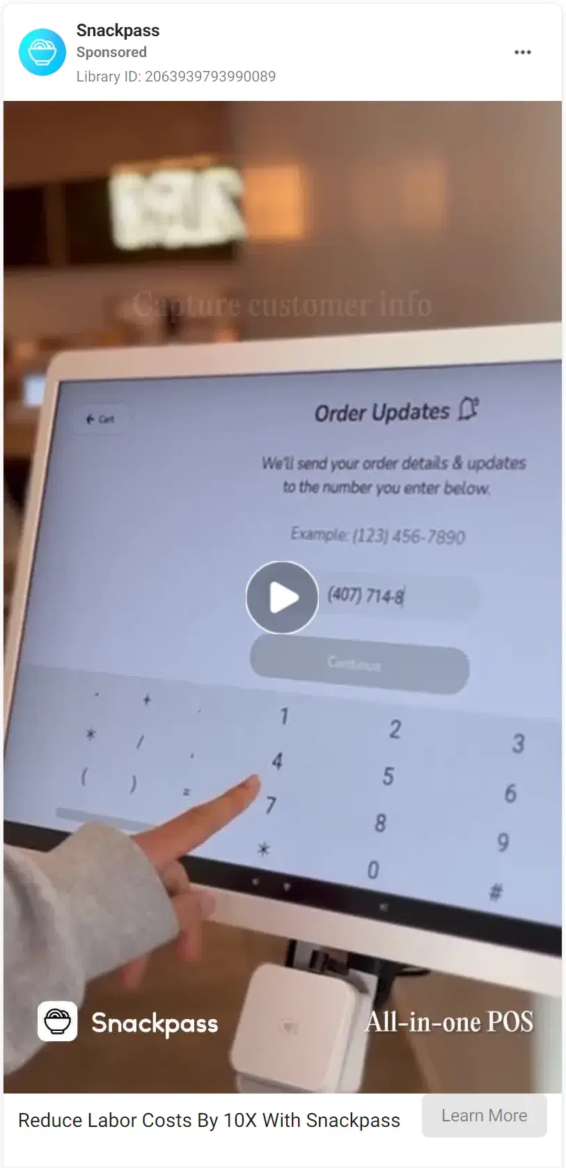 Snackpass ad