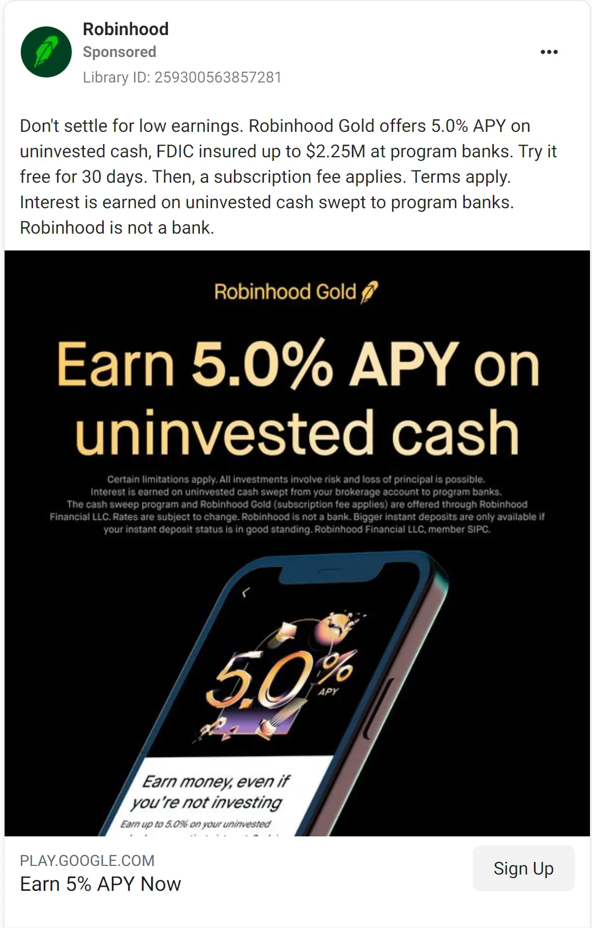 Robinhood ad