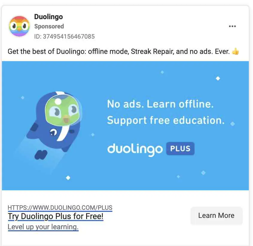 Duolingo ad