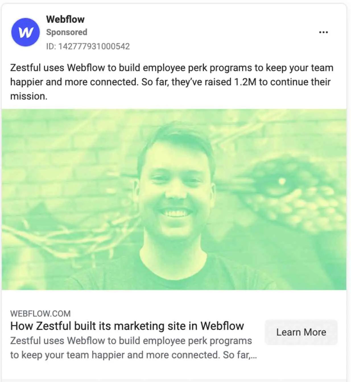 Webflow ad