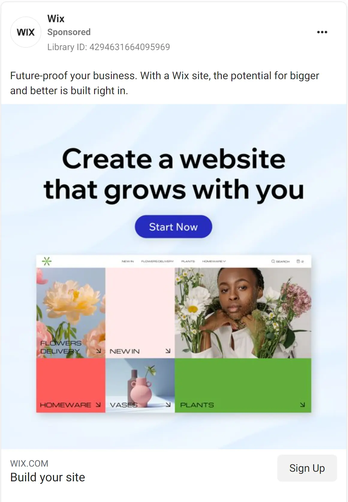 Wix ad