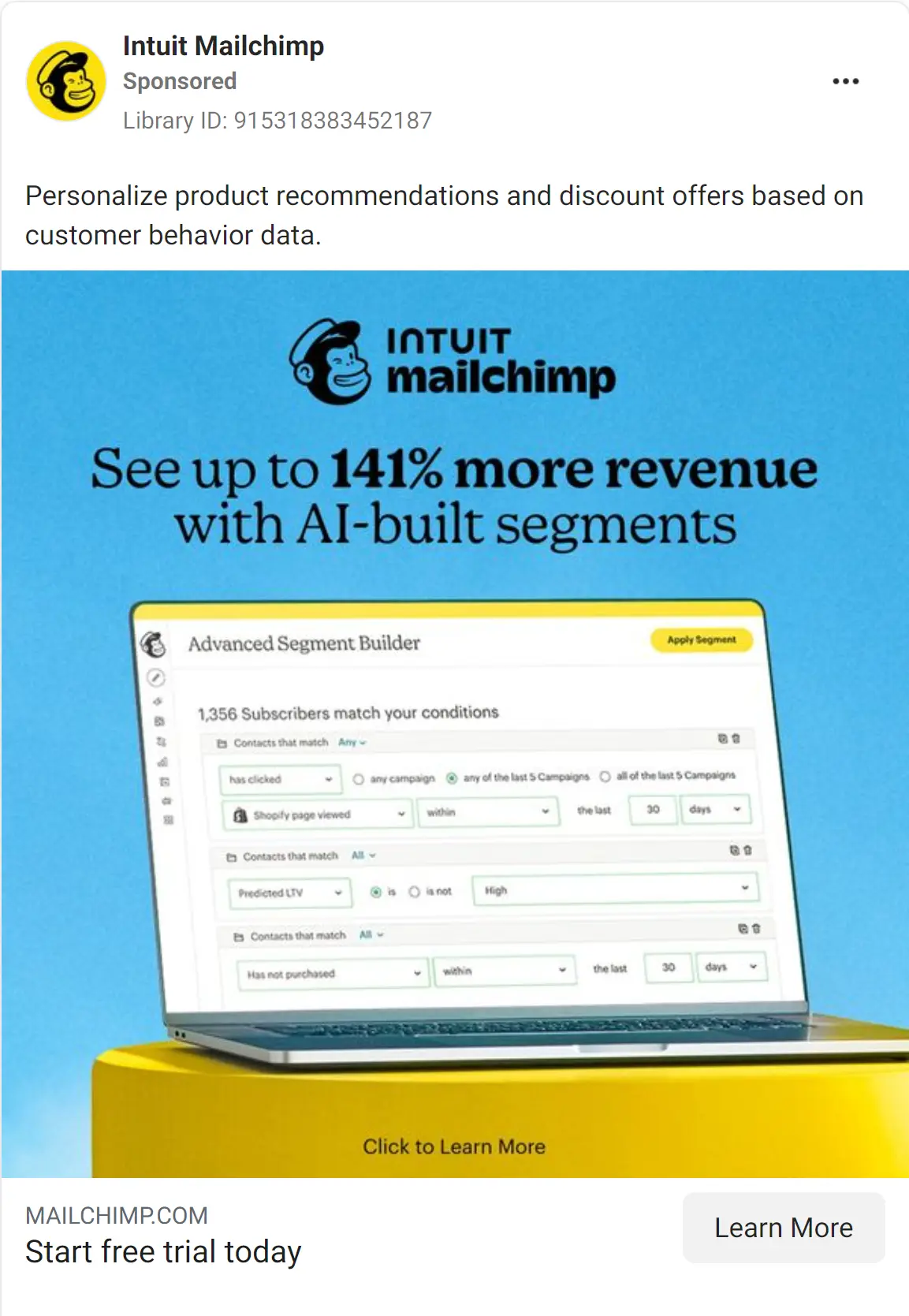 Mailchimp ad