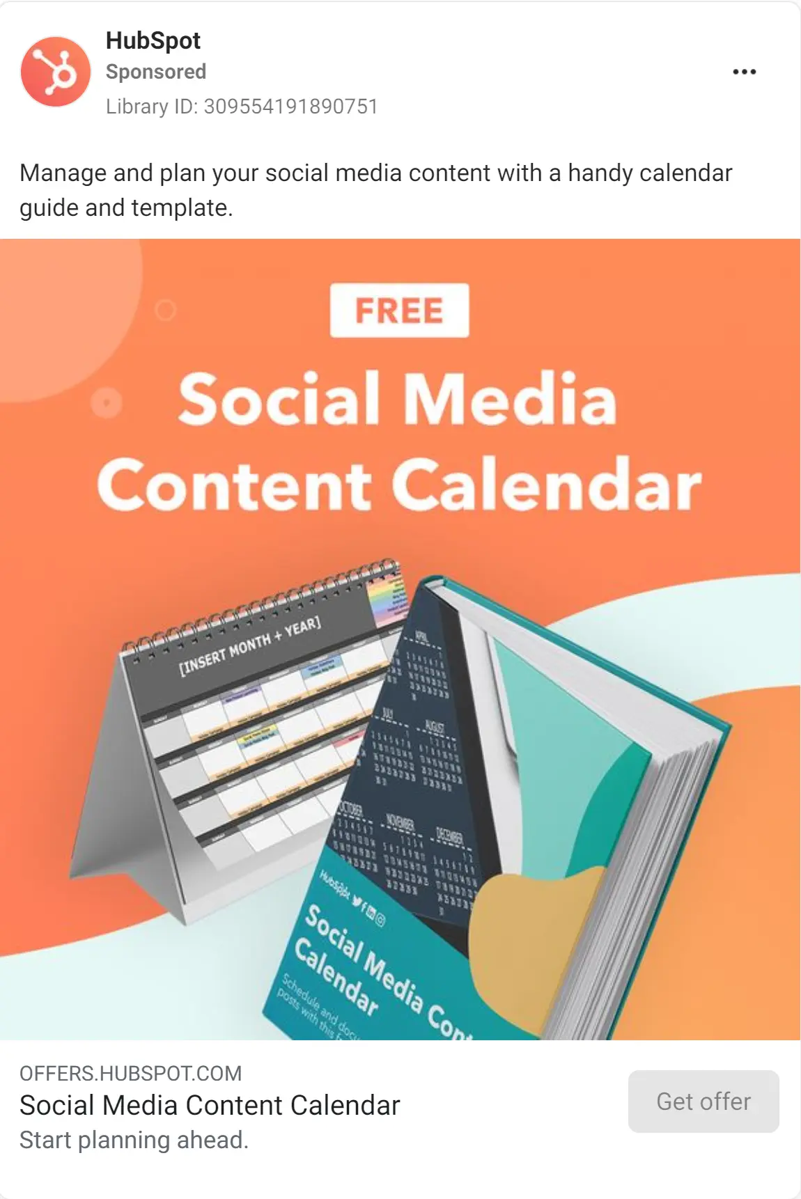 HubSpot ad