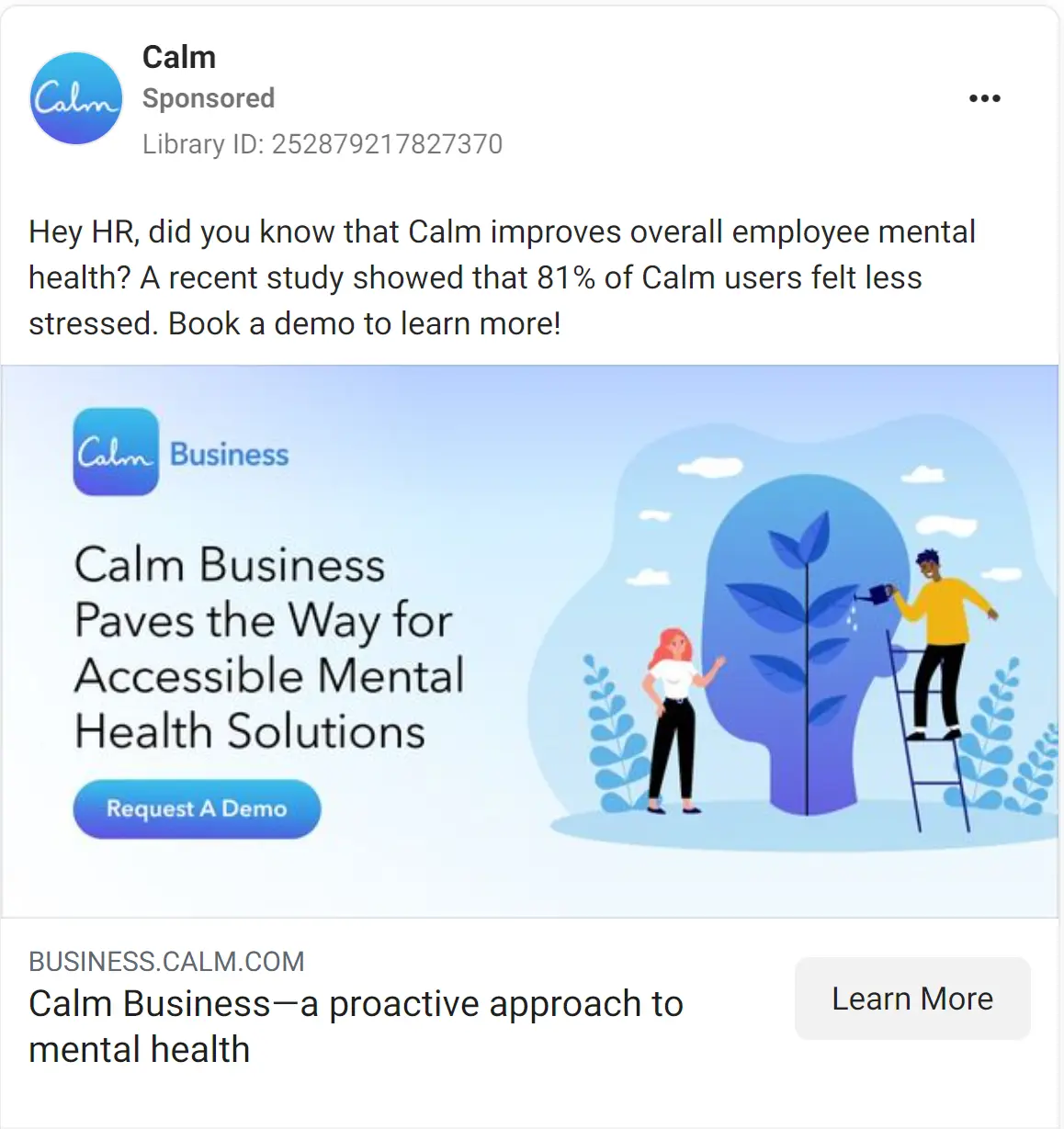 Calm ad