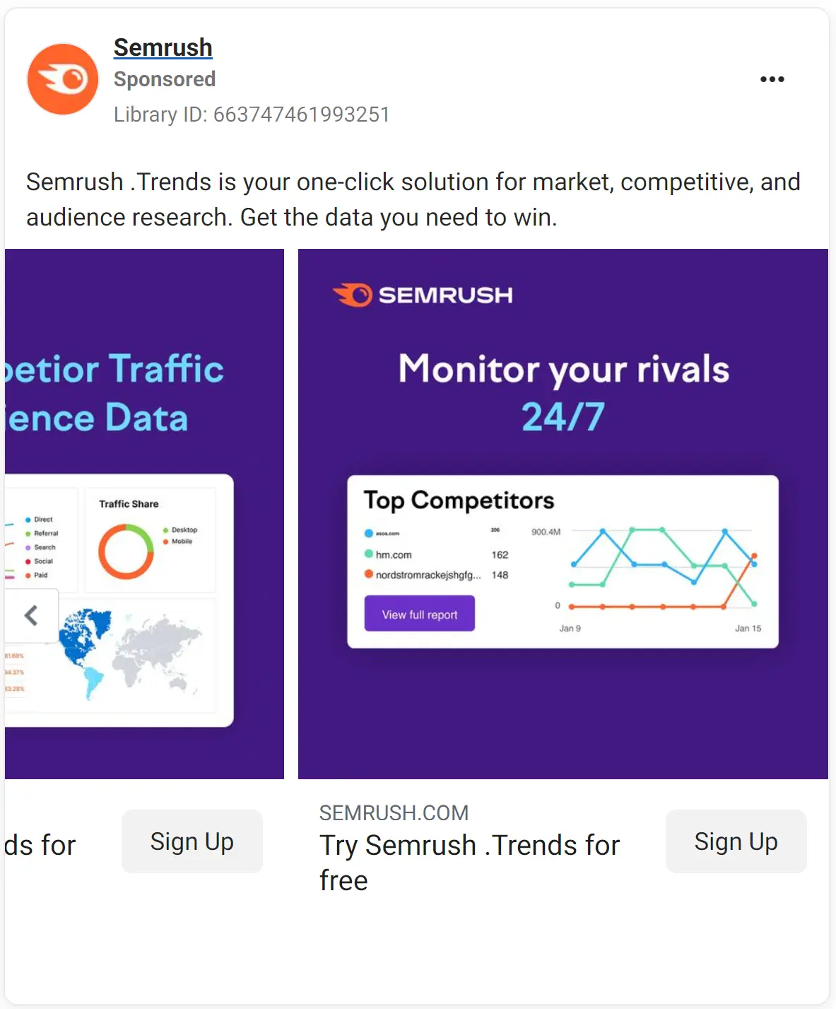 Semrush ad
