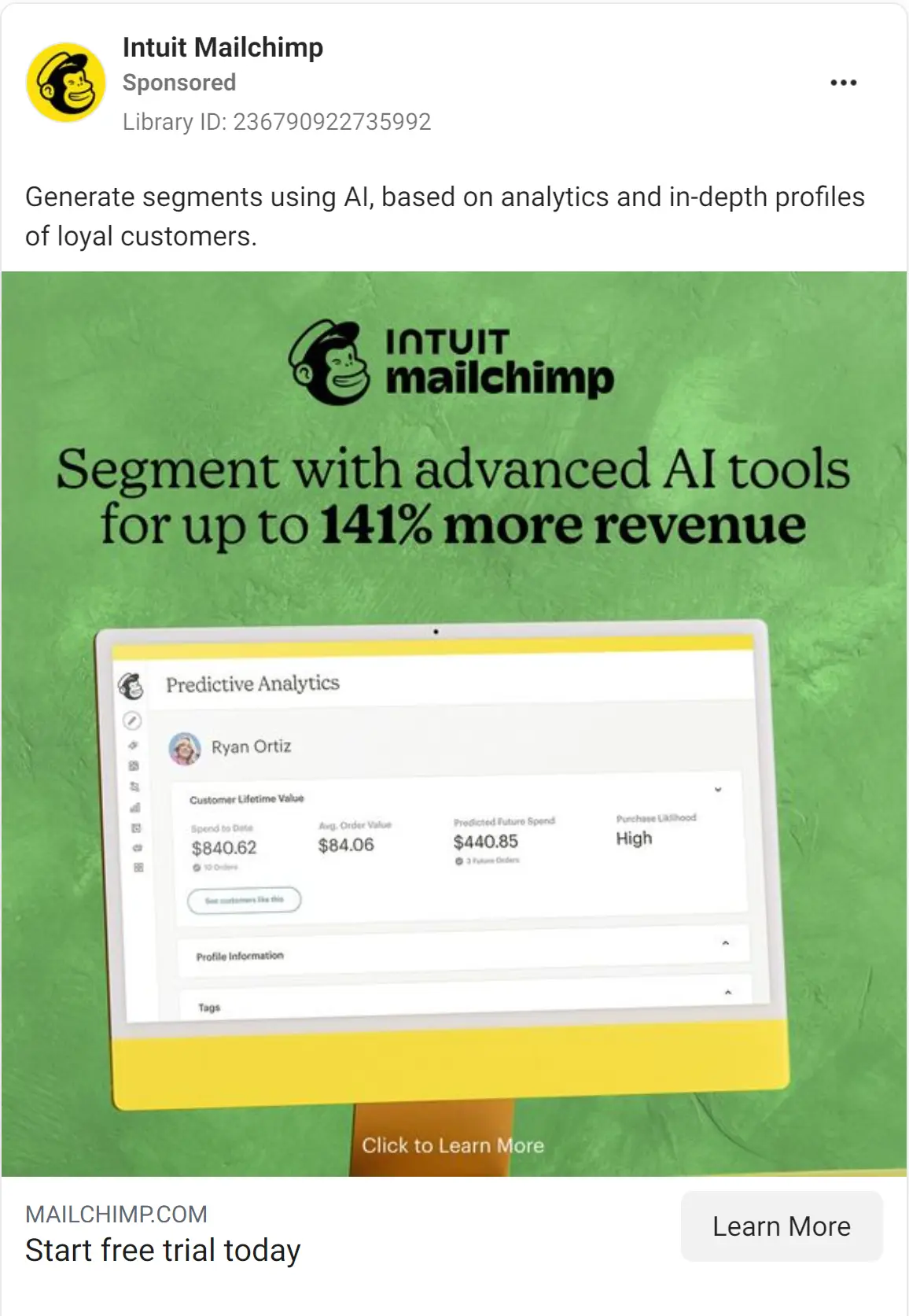 Mailchimp ad