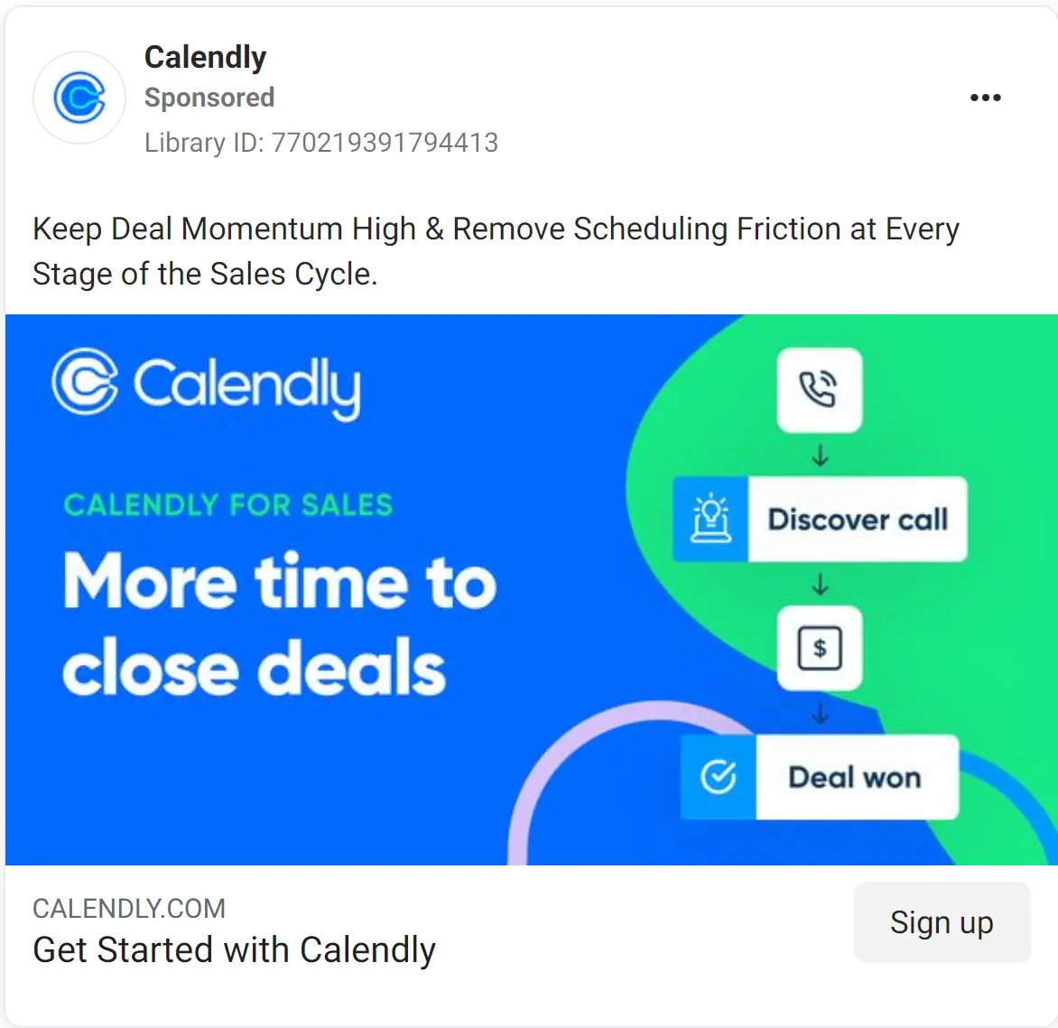 Calendly ad