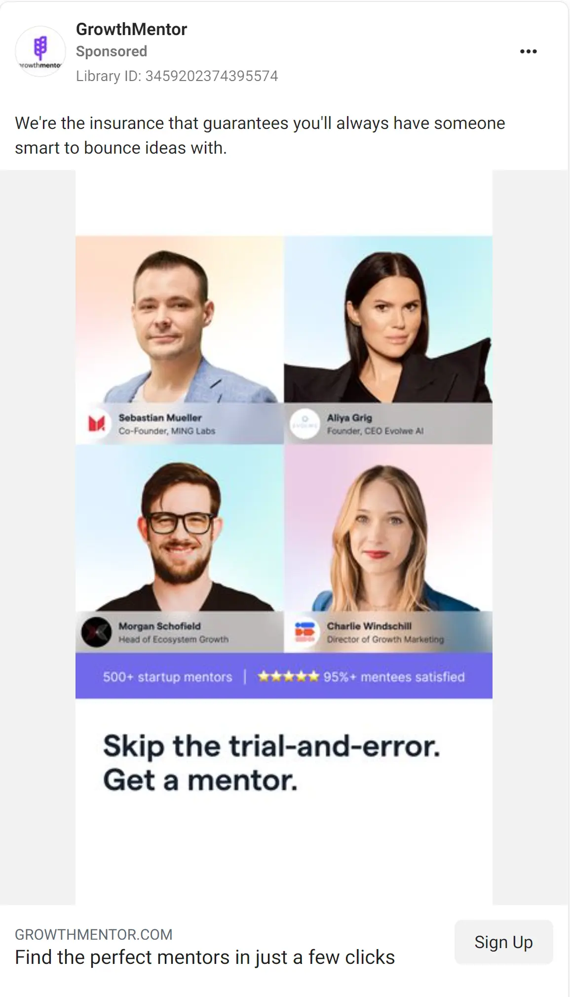 GrowthMentor ad