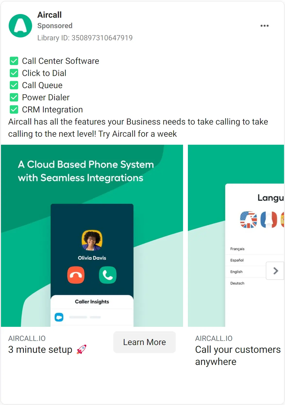 Aircall ad