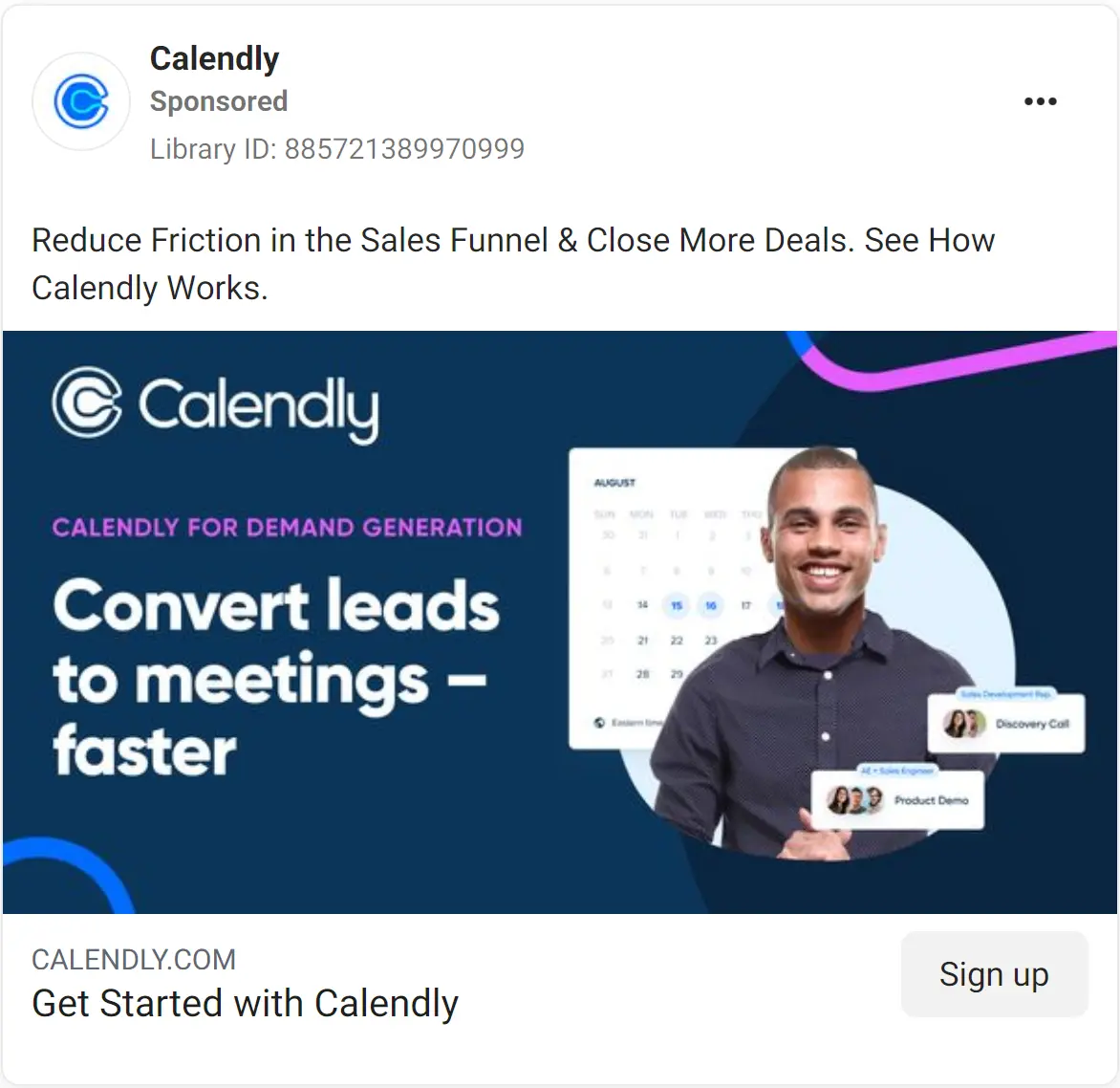 Calendly ad