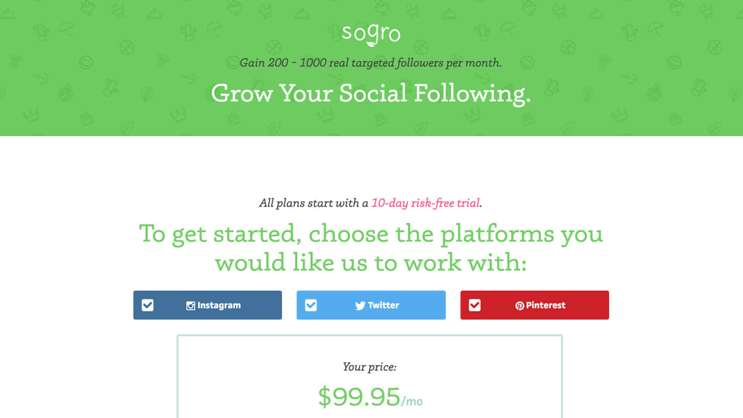 SaaS Pricing Page Design