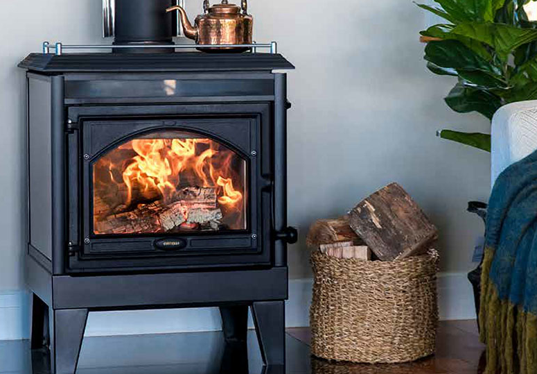 heat pump or fire place
