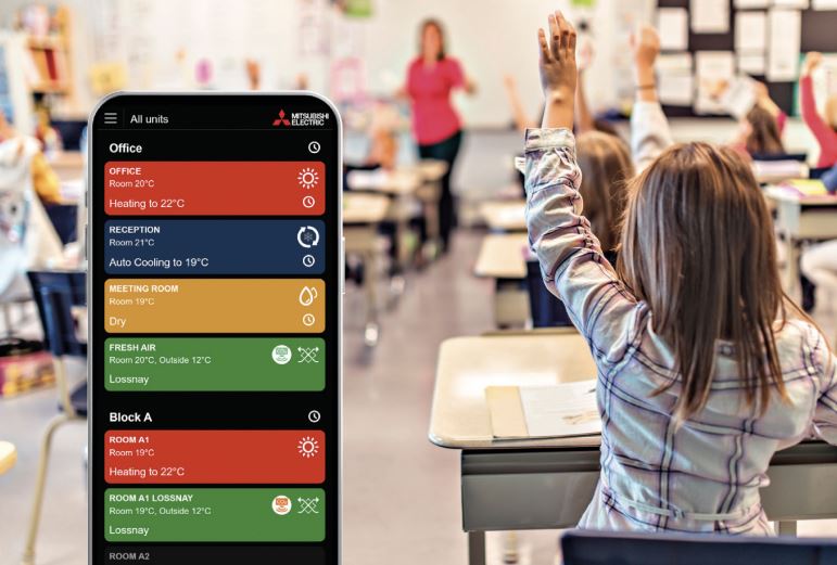 heat pump wi-fi control for schools