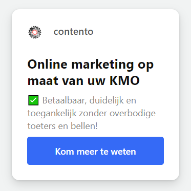 A Call-to-Action in Contento