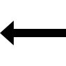 left arrow icon