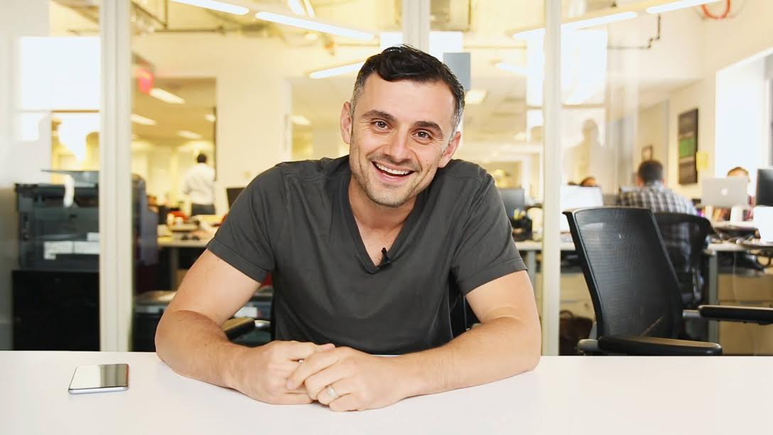 Gary Vaynerchuk smiling at VaynerMedia offices in New York