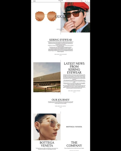 Al Dente Paris KERING EYEWEAR CORPORATE WEBSITE