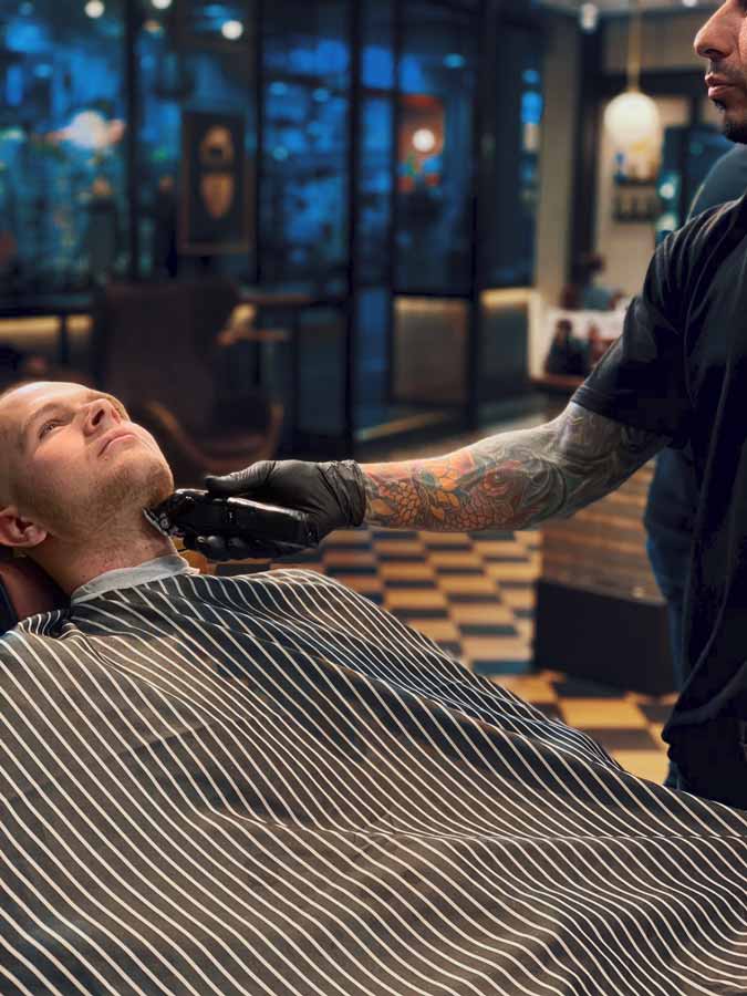 Mens Grooming at the barbershop