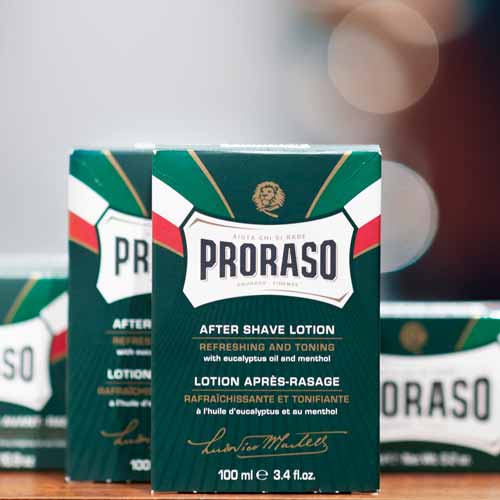 Proraso Shaving Products in the Barbershop