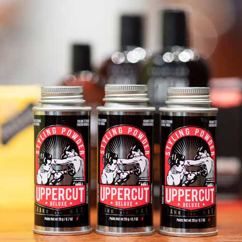 Uppercut Deluxe - Styling Powder on the shelf in Barbershop