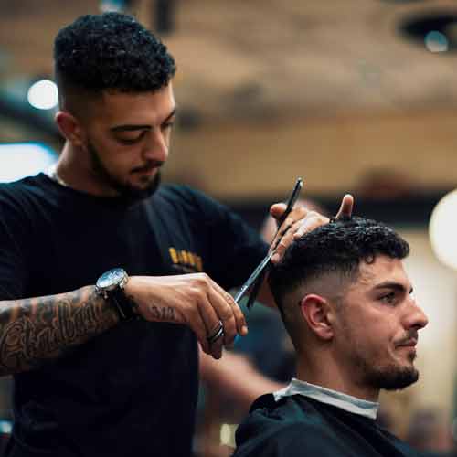 Barber Working In Parramatta Barbershop