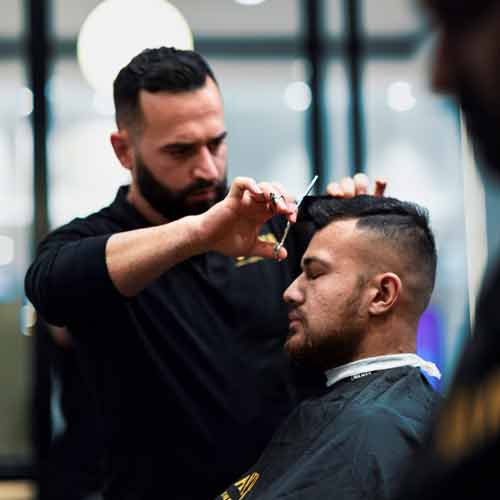 Barber Working In Parramatta Barbershop