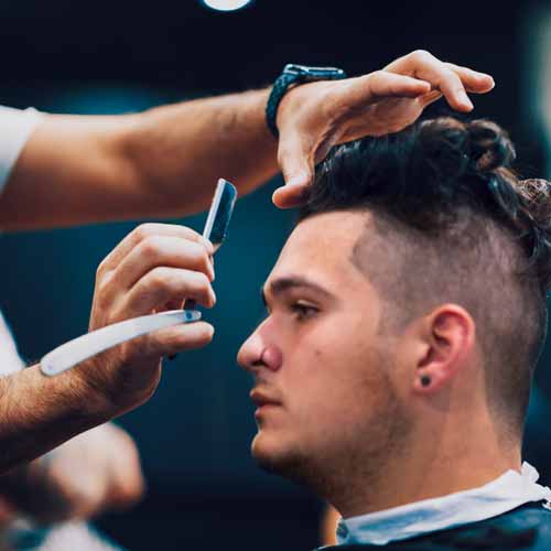Customer In Miranda Barbershop