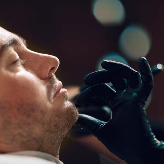 Traditional barbershop shaving techniques