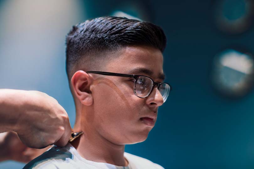 mid Fade Hairstyle for boys