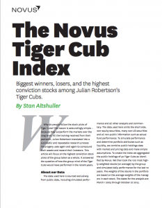 the novus tiger cub index