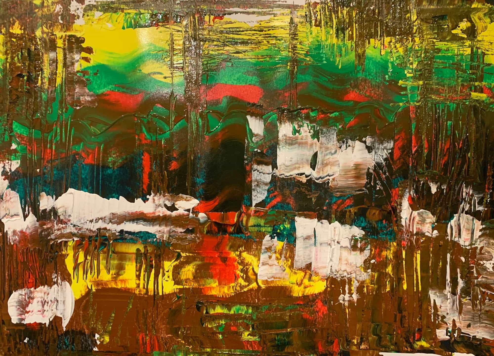 Forest landscape Abstract | Original Art