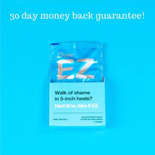 Over EZ Hangover Pills, 1 Pill Prevents 1 Hangover EZLifestyle