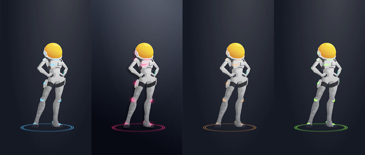 BlueStreak Math girl astronaut