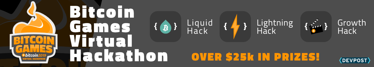 Bitcoin Games Virtual Hackathon branding