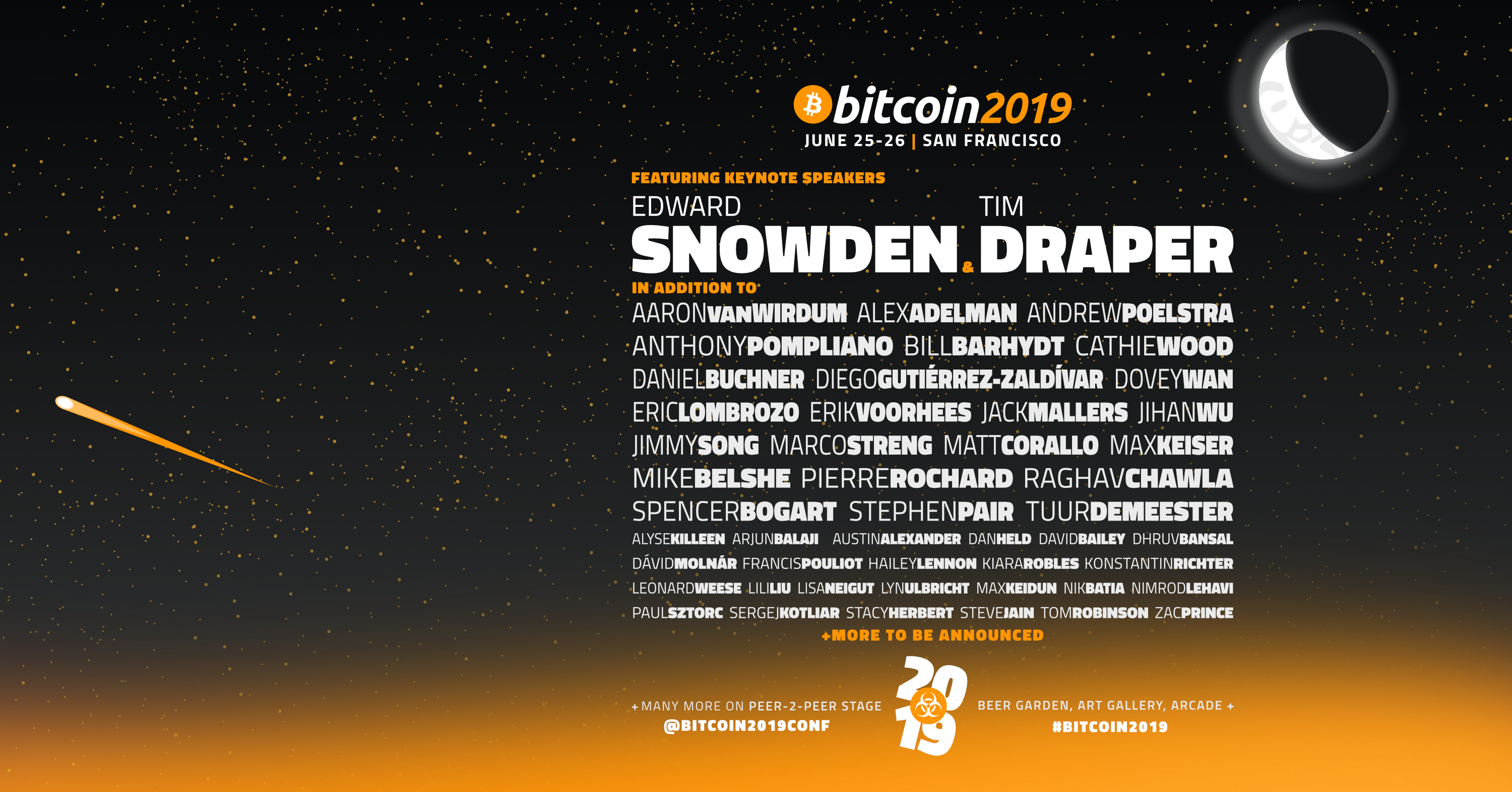 Bitcoin 2019 lineup (not final)