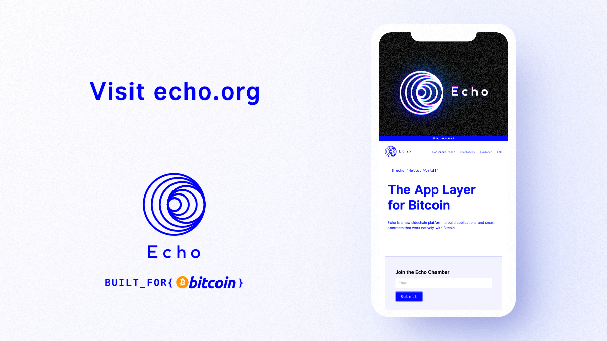 Echo | echo.org new UI